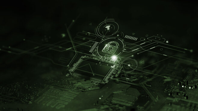 Abstract Digital Image with lock